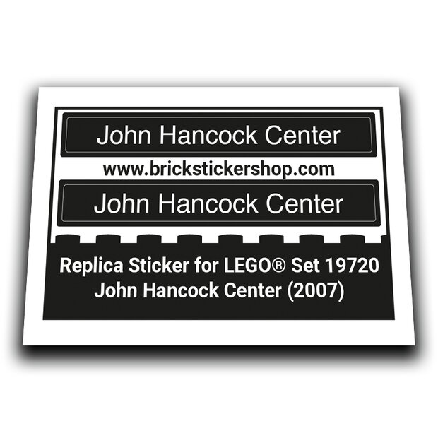 Replacement Sticker for Set 19720 - John Hancock Center
