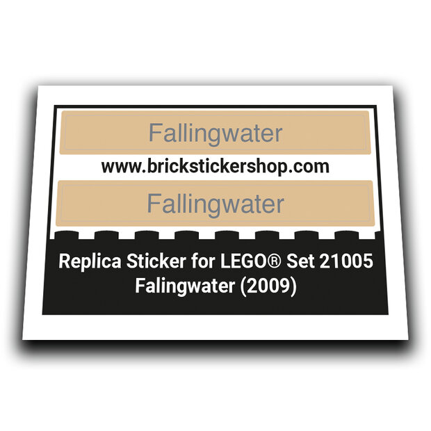 Replacement Sticker for Set 21005 - Fallingwater