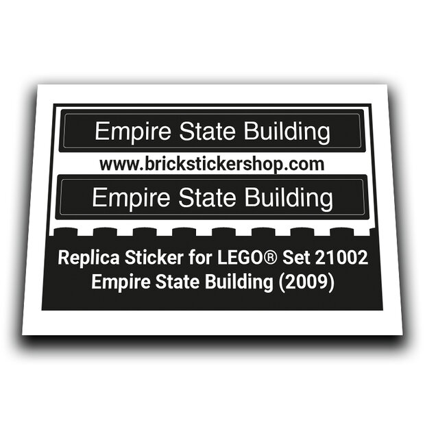 Replacement Sticker for Set 21002 - Empire State Building