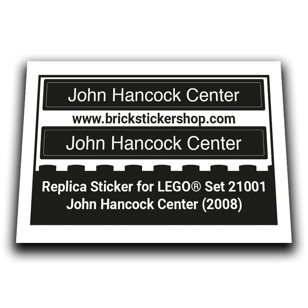Replacement Sticker for Set 21001 - John Hancock Center