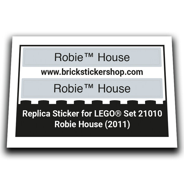 Replacement Sticker for Set 21010 - Robie House