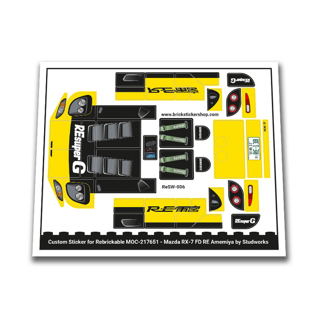 Custom Sticker - Mazda RX-7 FD RE-Amemiya by StudWorks