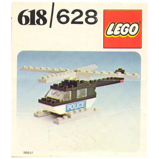 Replacement Sticker for Set 628 - Police Helicopter