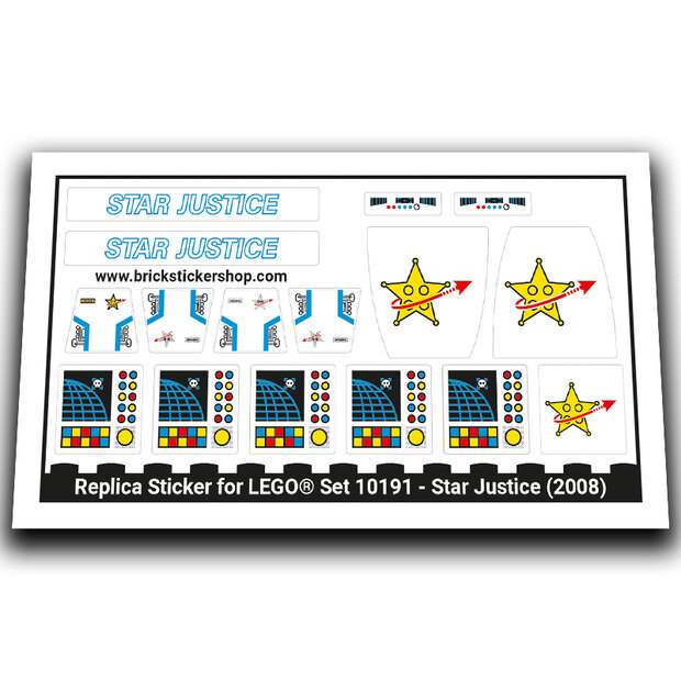 Replacement Sticker for Set 10191 - Star Justice
