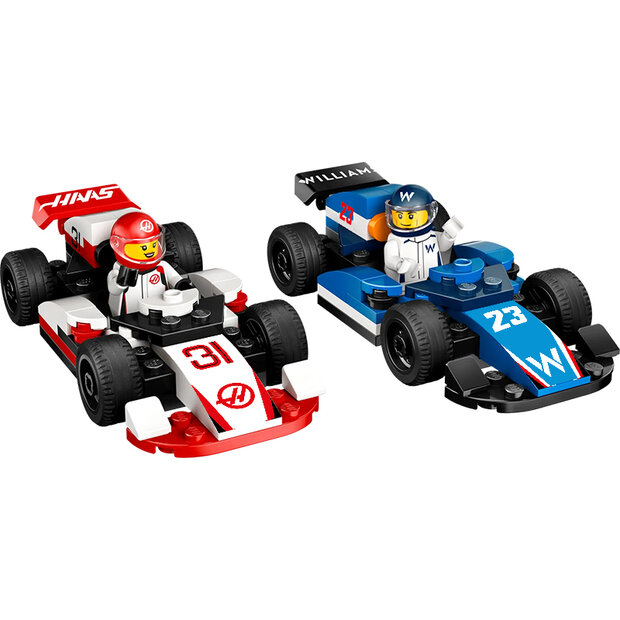 Alternative Sticker for Set 60464 - Williams Racing &amp; Haas Race Cars