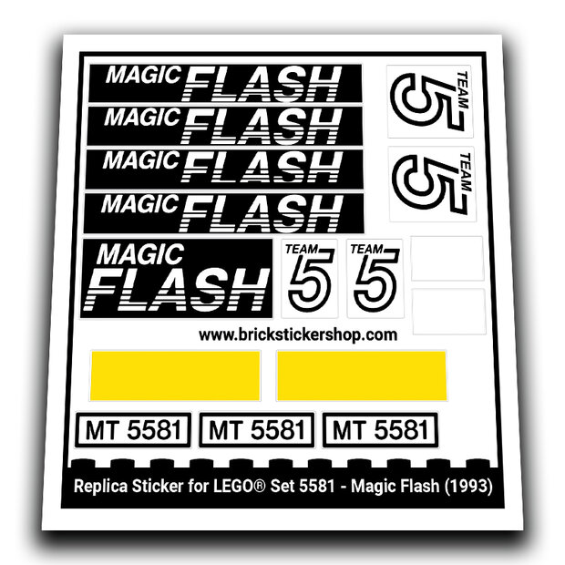 Replacement Sticker for Set 5581 - Magic Flash