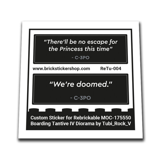 Custom Sticker - Boarding Tantive IV Diorama by Tubi_Rock_V