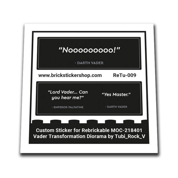 Custom Sticker - Vader Transformation Chamber Diorama by Tubi_Rock_V