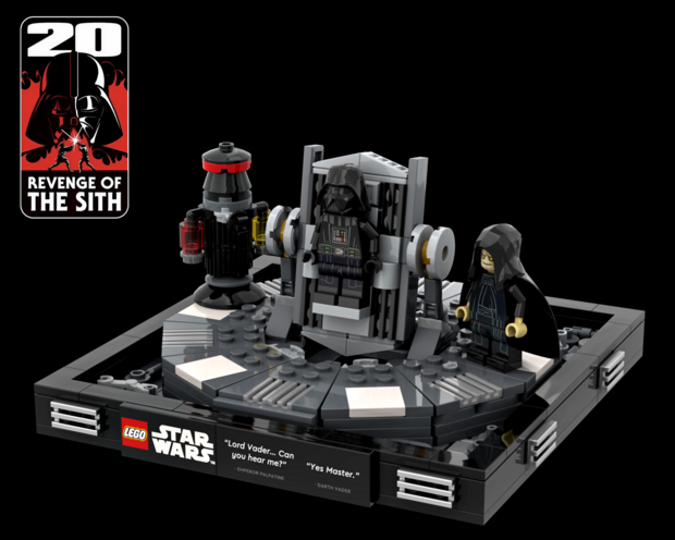 Custom Sticker - Vader Transformation Chamber Diorama by Tubi_Rock_V