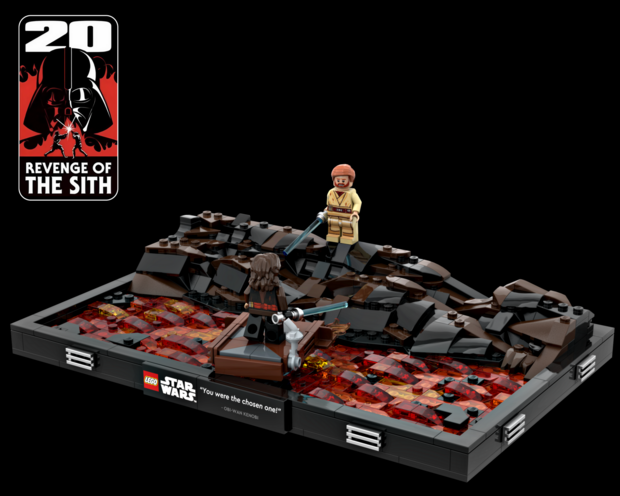 Custom Sticker - Duel on Mustafar Diorama by Tubi_Rock_V
