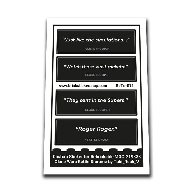 Custom Sticker - Clone Wars Battle Diorama by Tubi_Rock_V