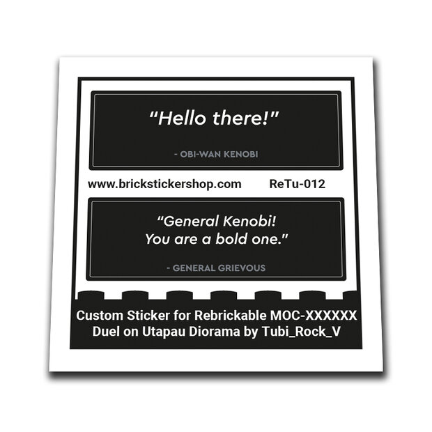 Custom Sticker - Duel on Utapau Diorama by Tubi_Rock_V