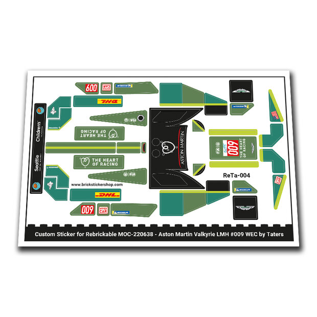 Custom Sticker - Aston Martin Valkyrie LMH 009 WEC by Taters