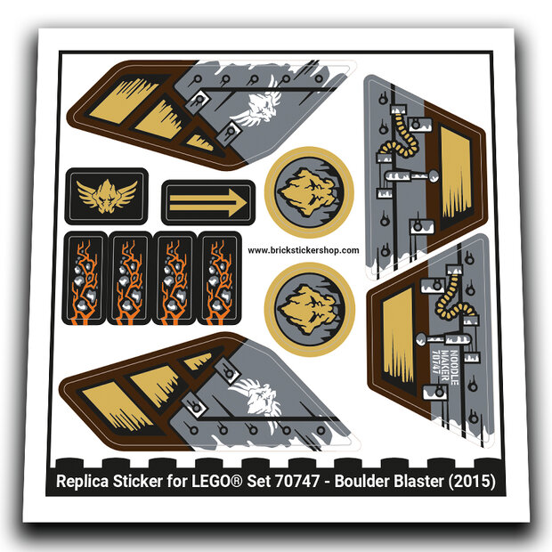 Replacement Sticker for Set 70747 - Boulder Blaster