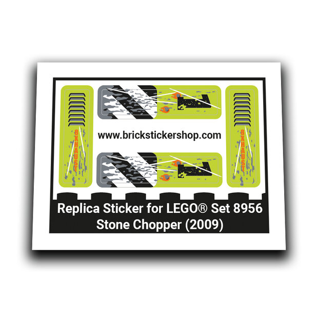 Replacement Sticker for Set 8956 - Stone Chopper