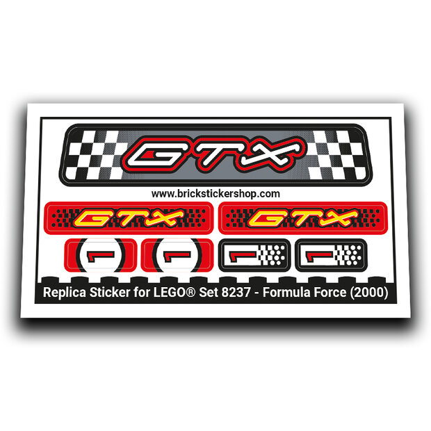 Replacement Sticker for Set 8237 - Formula Force