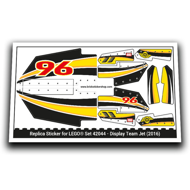 Replacement Sticker for Set 42044 - Display Team Jet