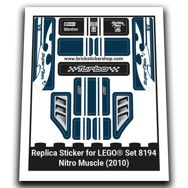 Replacement Sticker for Set 8194 - Nitro Muscle