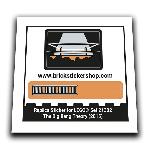Replacement Sticker for Set 21302 - The Big Bang Theory