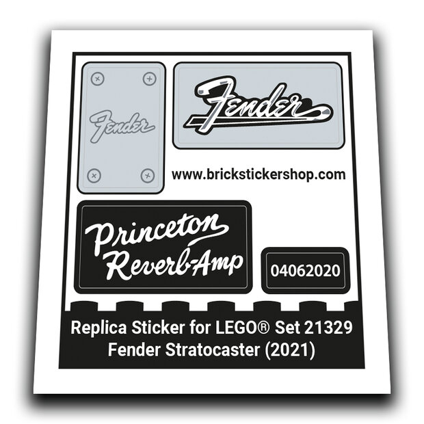 Replacement Sticker for Set 21329 - Fender Stratocaster