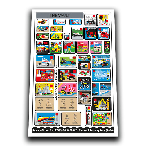 Replacement Sticker for Set 4000042 - The Vault Memory Lane