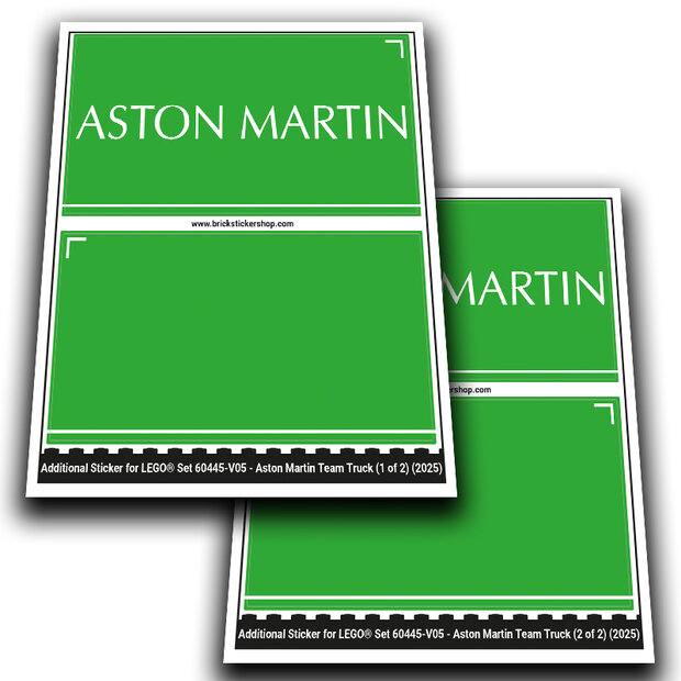 Alternative Sticker for Set 60445 - Truck with RB20 &amp; AMR24 Cars (Version 06)