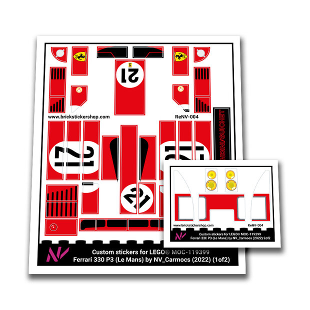 Custom Sticker - Ferrari 330 P3 by NV_Carmocs