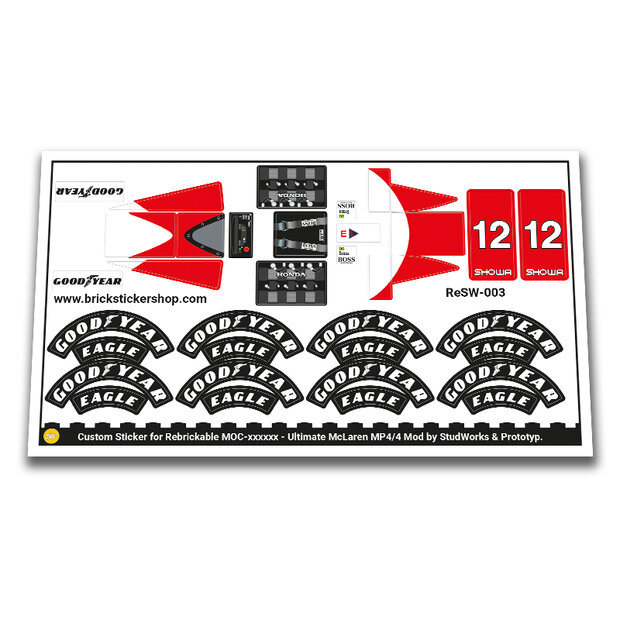 Custom Sticker - Ultimate McLaren MP4/4 Mod by StudWorks &amp; Prototyp.