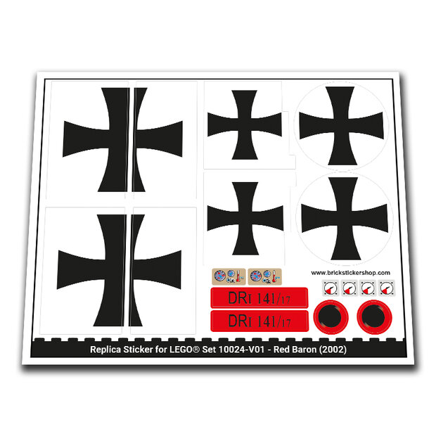 Replacement Sticker for Set 10024 - Red Baron