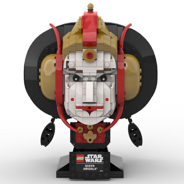 Custom Sticker - Queen Amidala &ndash; SW Lego Helmet Collection style by Albo.Lego