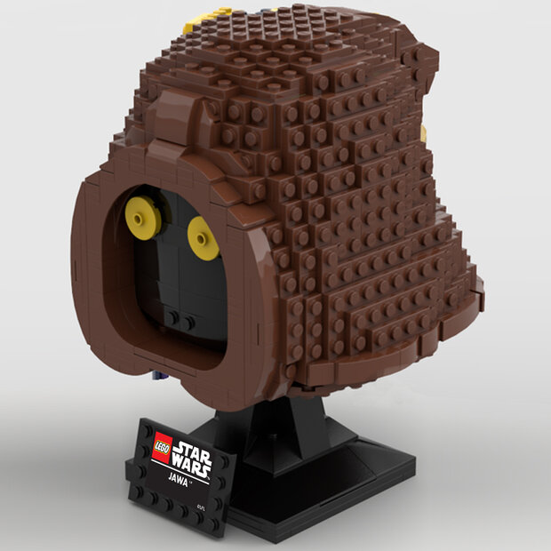 Custom Sticker - Jawa &ndash; SW Lego Helmet Collection style by Albo.Lego