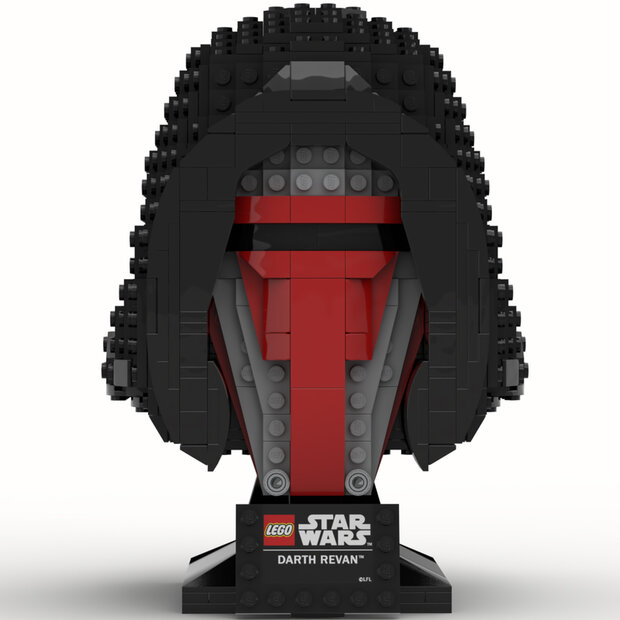 Custom Sticker - Darth Revan &ndash; SW Lego Helmet Collection style by Albo.Lego