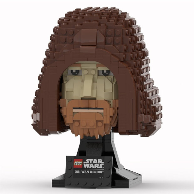 Custom Sticker - Obi-Wan Kenobi &ndash; SW Lego Helmet Collection style by Albo.Lego