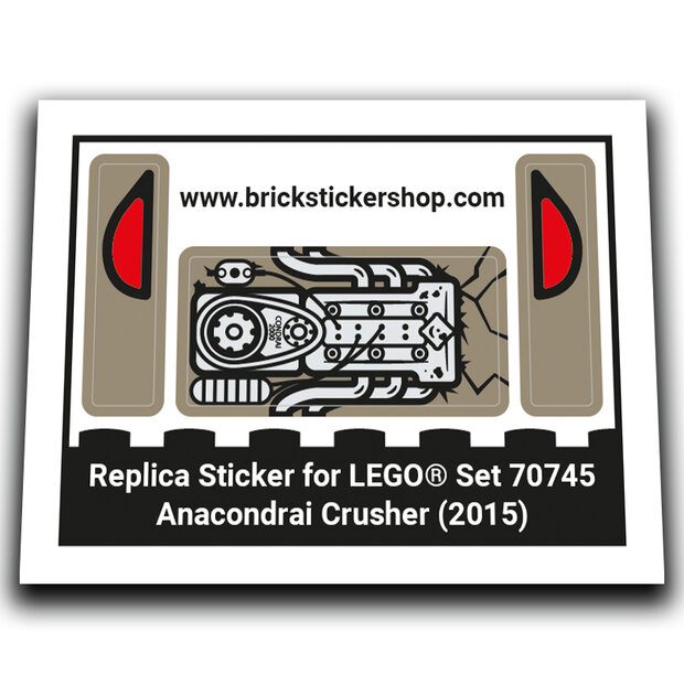 Replacement Sticker for Set 70745 - Anacondrai Crusher