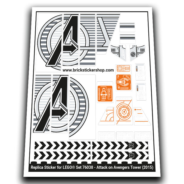 Replacement Sticker for Set 76038 - Attack on Avengers Tower