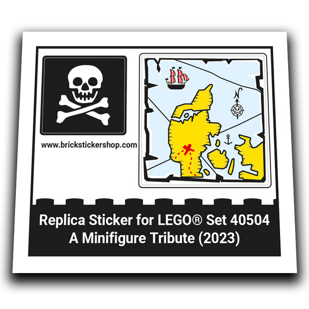 Replacement Sticker for Set 40504 - A Minifigure Tribute