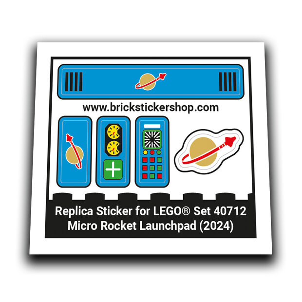 Alternative Sticker for Set 40712 - Micro Rocket Launchpad