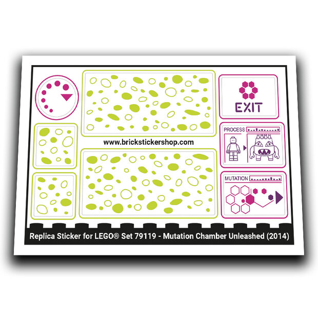 Replacement Sticker for Set 79119 - Mutation Chamber Unleashed