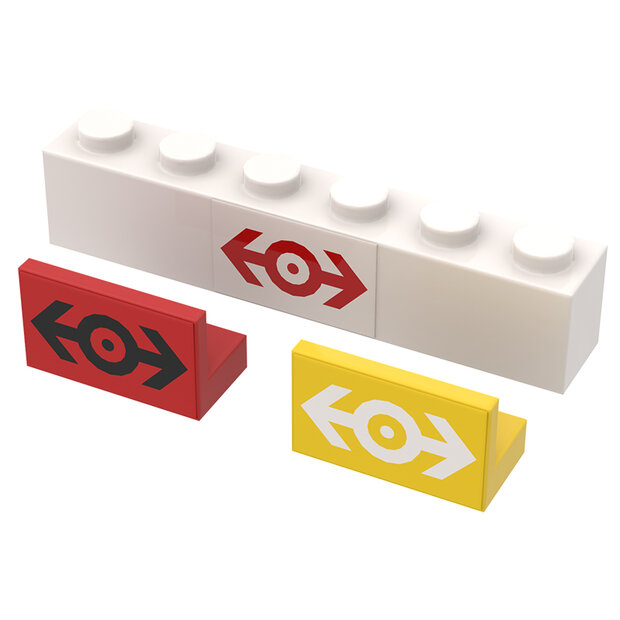 Custom Sticker - Lego Train Logo (16mm)