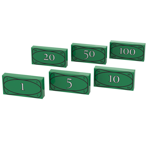 Custom Sticker - Money Decal for 1x2 Tile