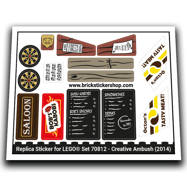Replacement Sticker for Set 70812 - Creative Ambush