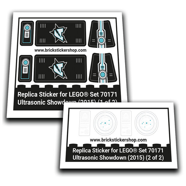 Replacement Sticker voor Set 70171 - Ultrasonic Showdown