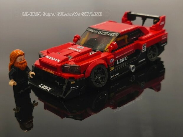 Custom Sticker - Liberty Walk Nissan LB-ER34 Super Silhouette SKYLINE by Sergio_Batista