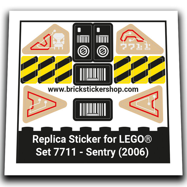 Replacement Sticker for Set 7711 - Sentry