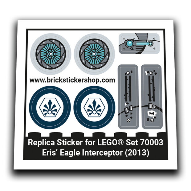 Replacement Sticker voor Set 70003 - Eris&#039; Eagle Interceptor