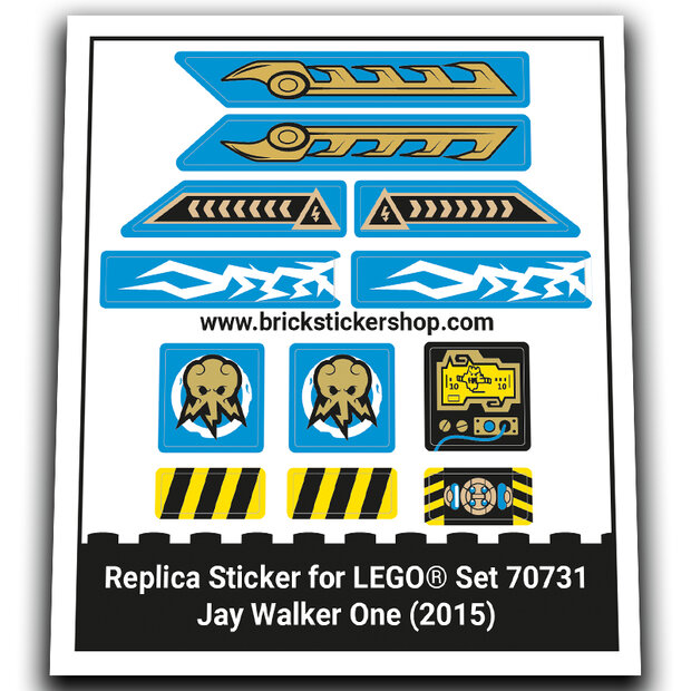 Replacement Sticker for Set 70731 - Jay Walker One