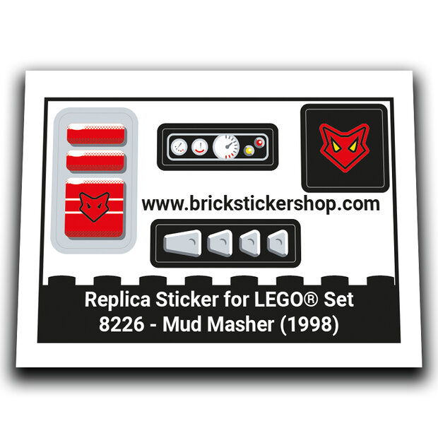 Replacement Sticker for Set 8226 - Mud Masher