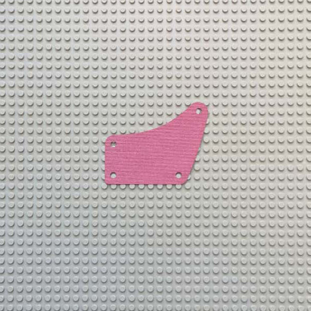 Replica Sail 96799  - Dark Red Sail Rectangle with One Extended Corner