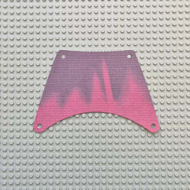 Replica Sail 96715 - Dark Red Sail 18 x 12 Rectangle with Dark Brown Streaks Pattern