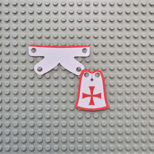 Custom Cloth - Hooded Cape and Skirt with Templar Emblem